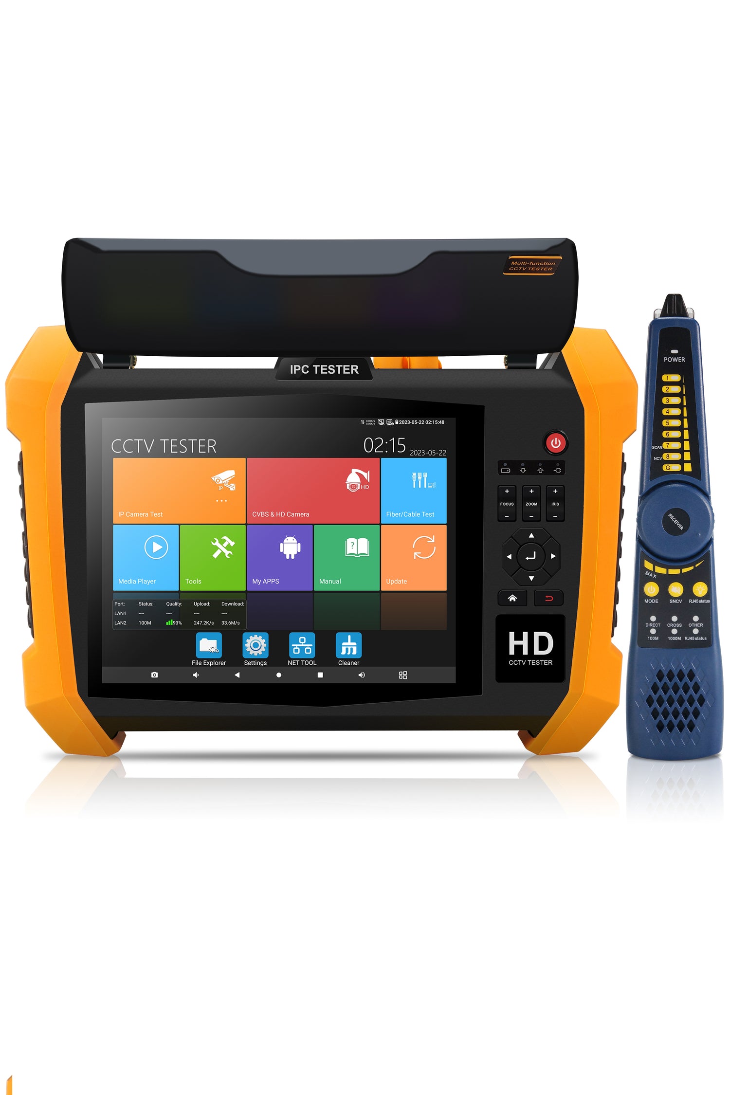 WANLUTECH CCTV Tester Essential Tool for Surveillance Camera Cable Network Testing