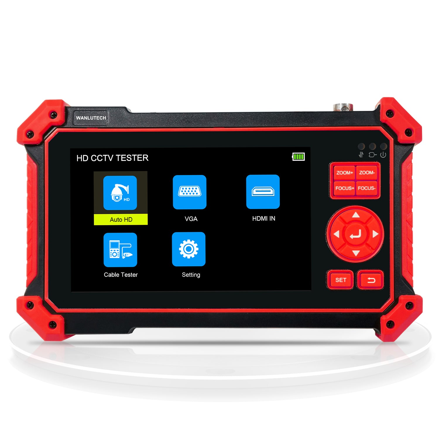 Testador de câmera cctv com tela de 5 polegadas HD-2950 hdmi e vga em Testador de câmera cctv com tela de 5 polegadas HD-2950 hdmi e vga em