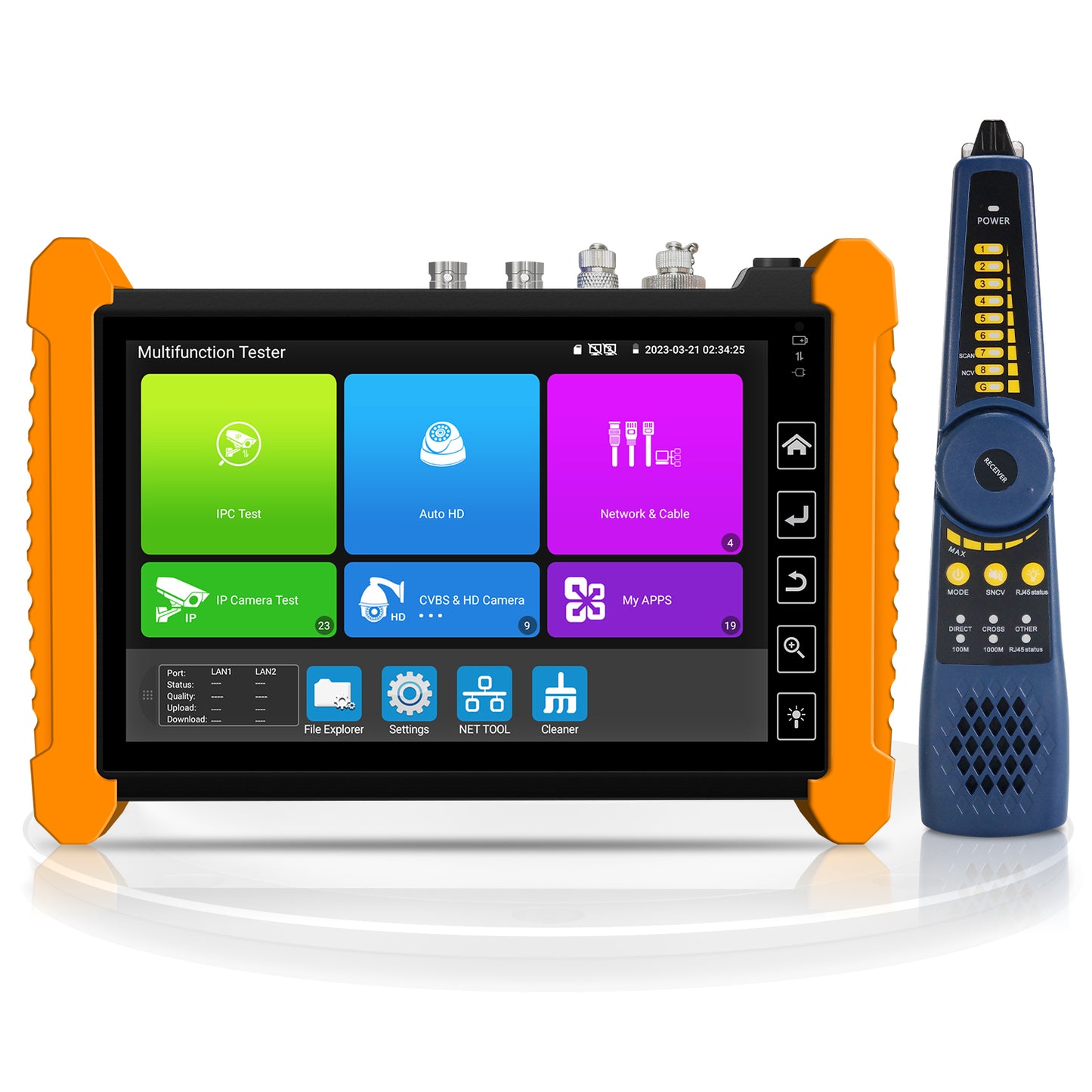 WANLUTECH 8K IP CAMERA TESTER CCTV TESTER CABLE TESTER NETWORK TESTING TOOL IPC-7600COVTADHS_Plus