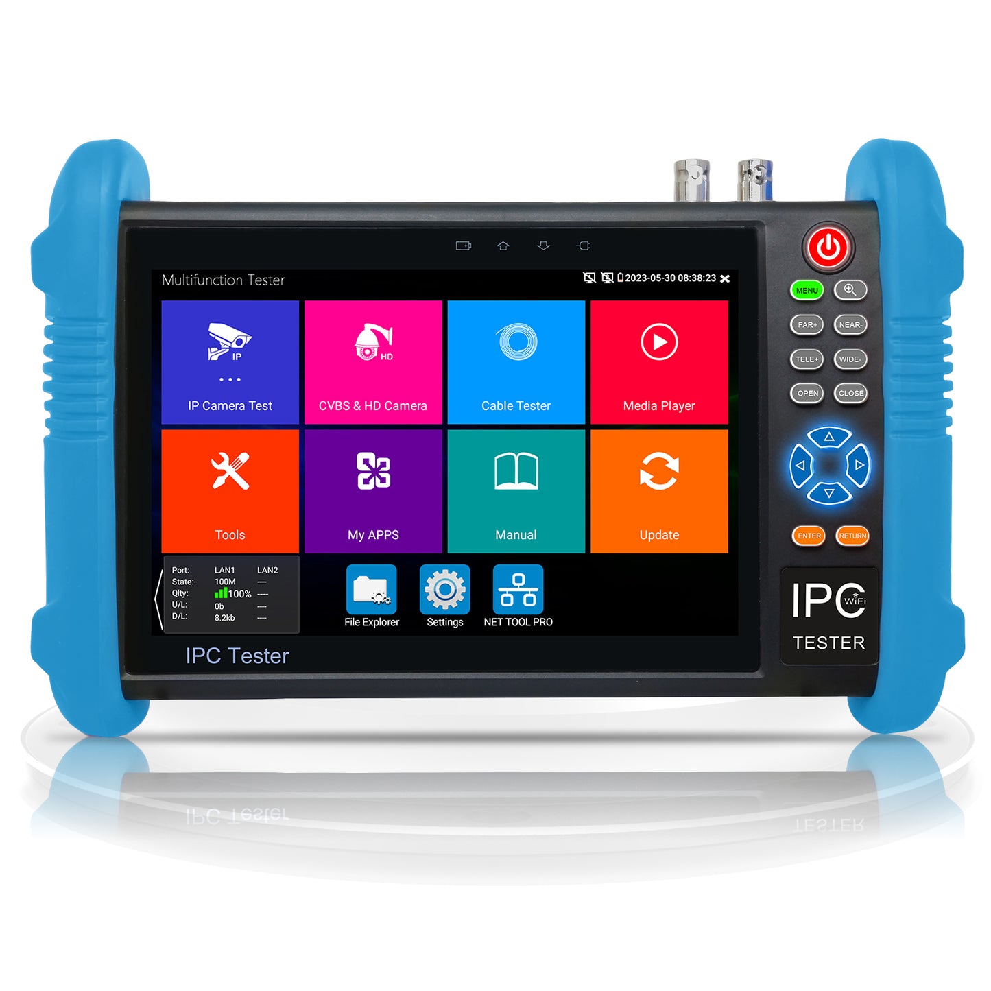 WANLUTECH CCTV Tester Essential Tool for Surveillance Camera Cable Network Testing IPC-9800 Pro