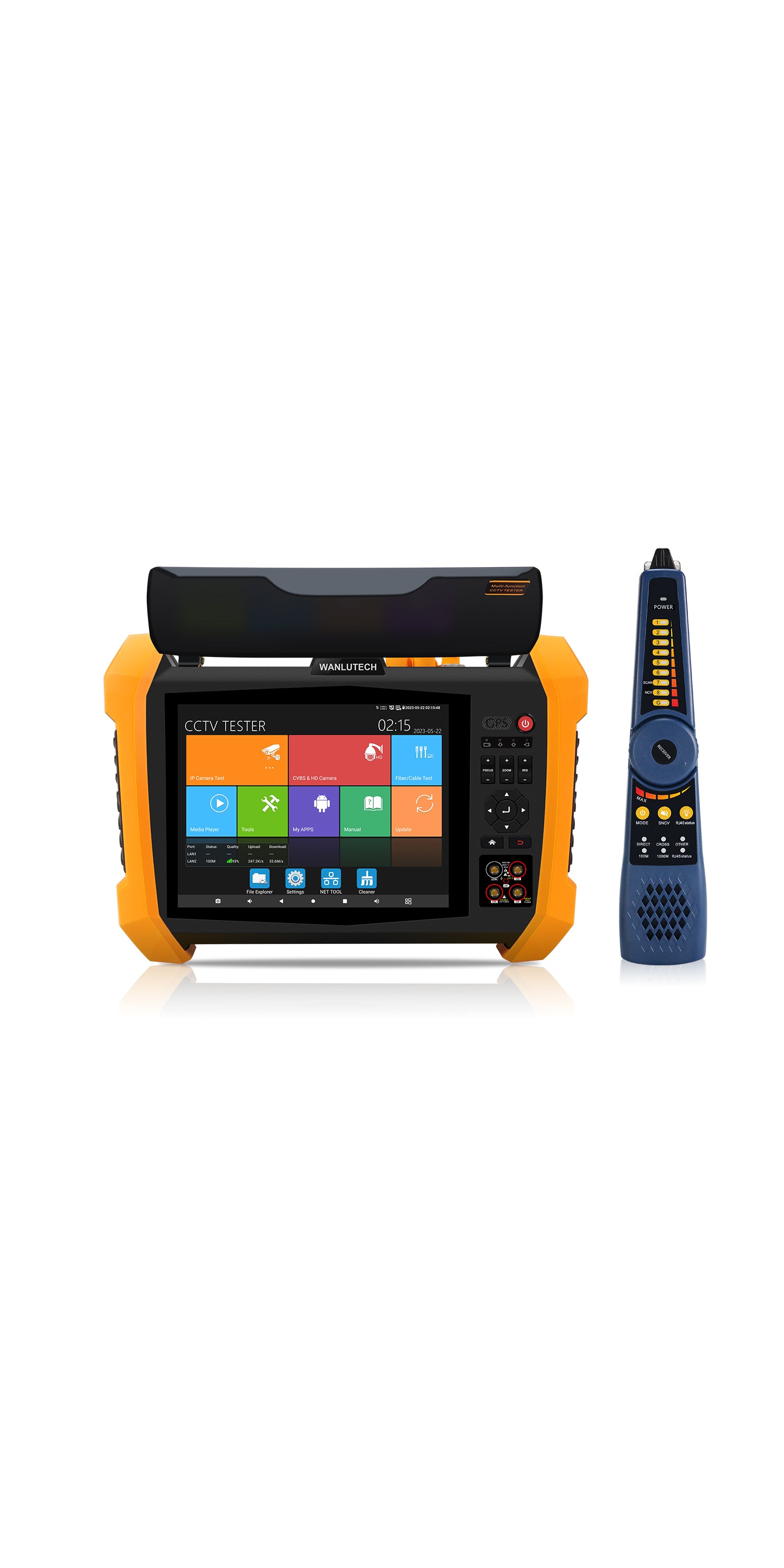 WANLUTECH CCTV Tester Essential Tool for Surveillance Camera Cable Network Testing H20-MOVTADHSEFST 