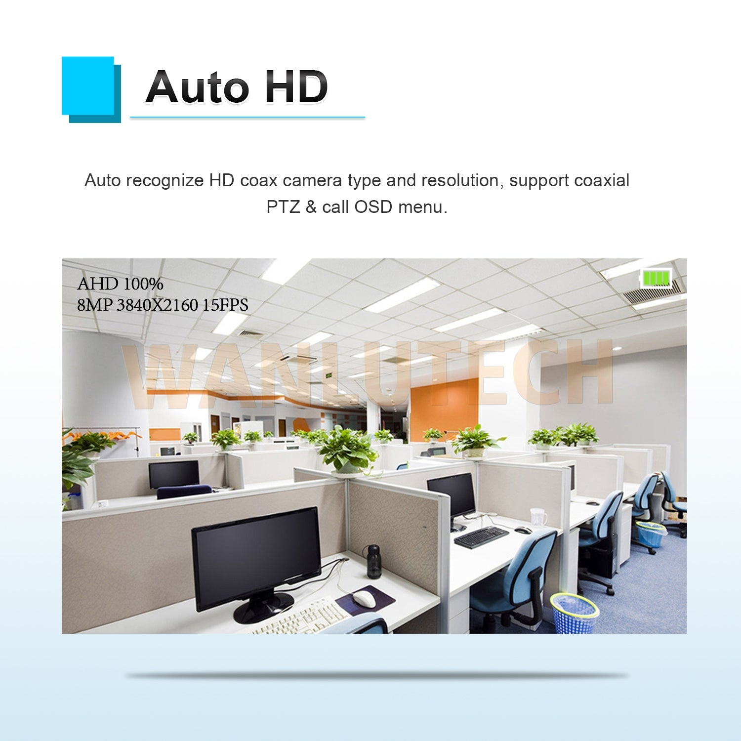 WANLUTECH CCTV Tester Essential Tool for Surveillance Camera Cable Network Testing HD-2900