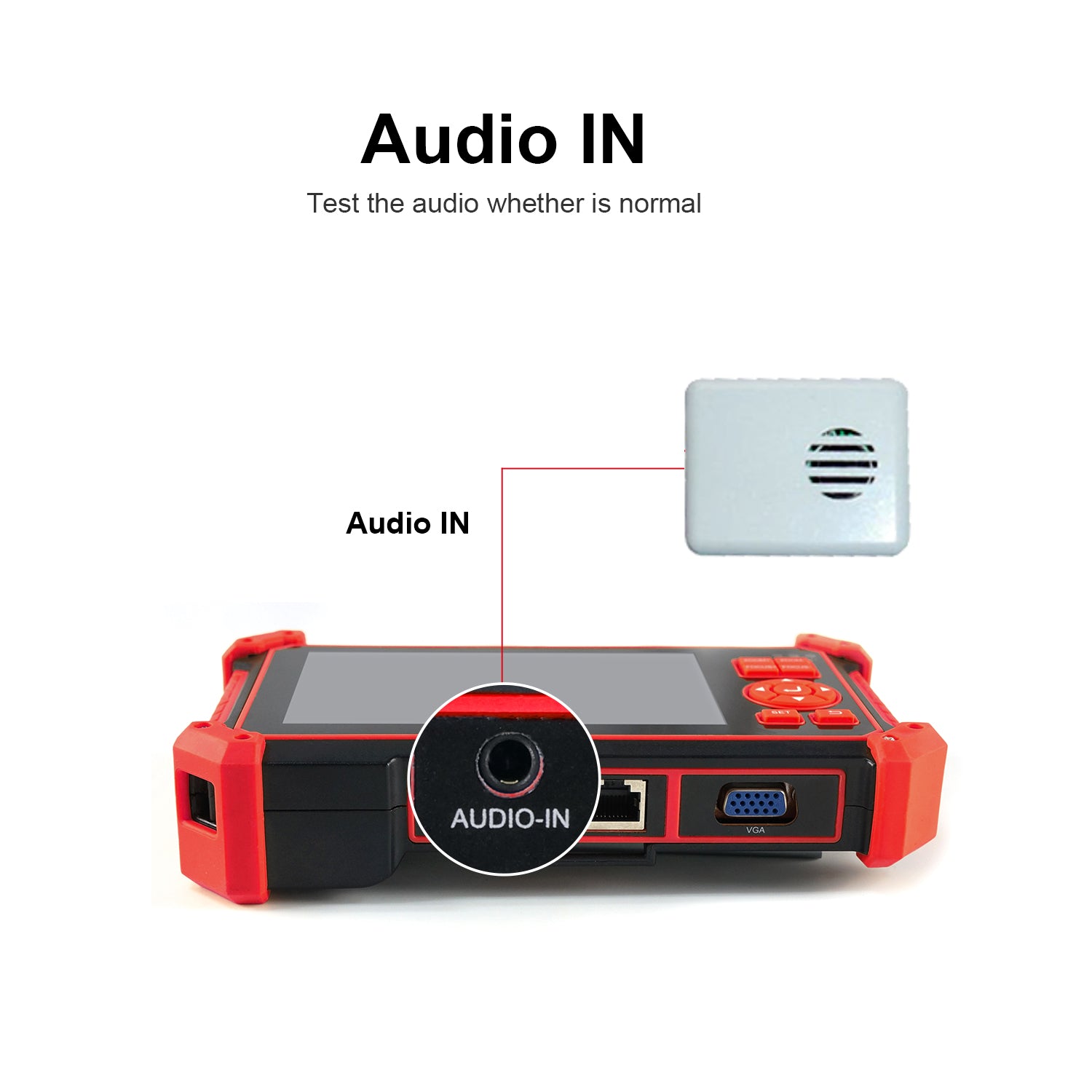 WANLUTECH CCTV Tester Essential Tool for Surveillance Camera Cable Network Testing HD-2950