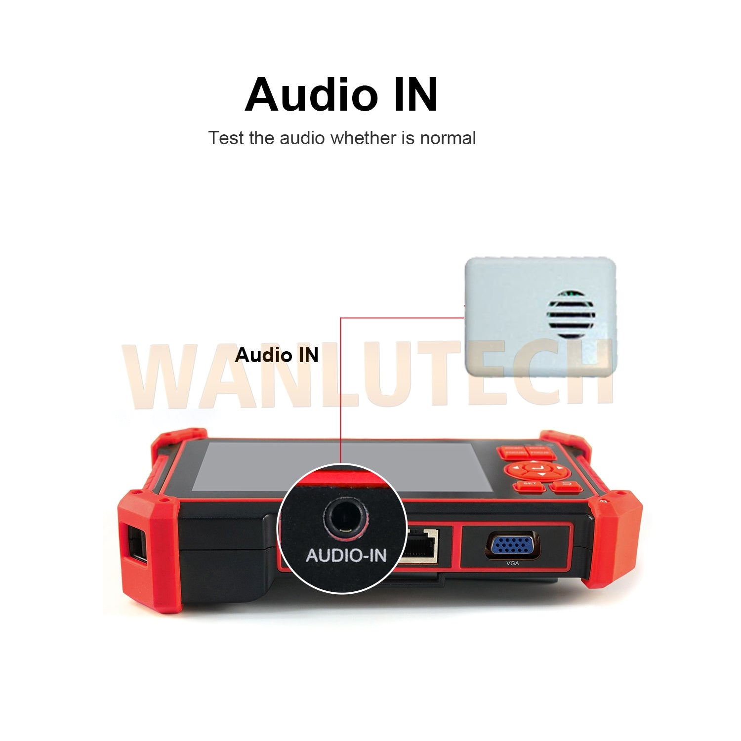 WANLUTECH CCTV Tester Essential Tool for Surveillance Camera Cable Network Testing HD-2950
