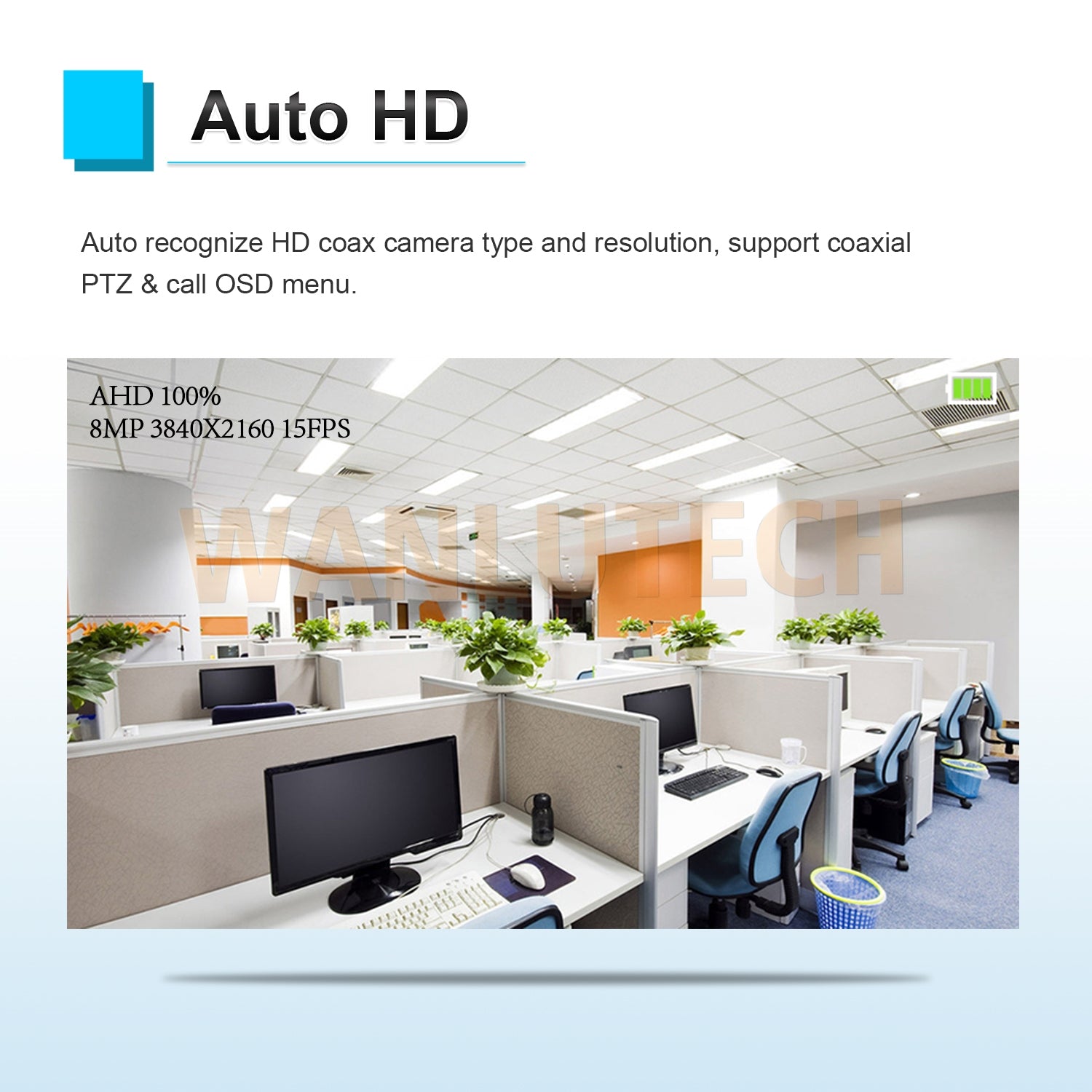 WANLUTECH CCTV Tester Essential Tool for Surveillance Camera Cable Network Testing HD-3200C
