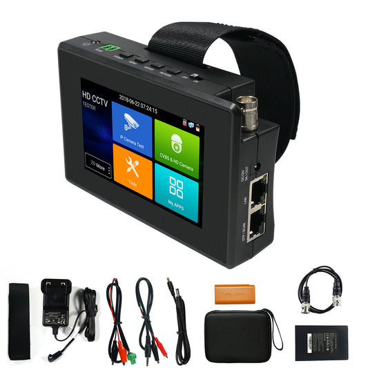 WANLUTECH CCTV Tester Essential Tool for Surveillance Camera Cable Network Testing IPC-1800ADH Plus
