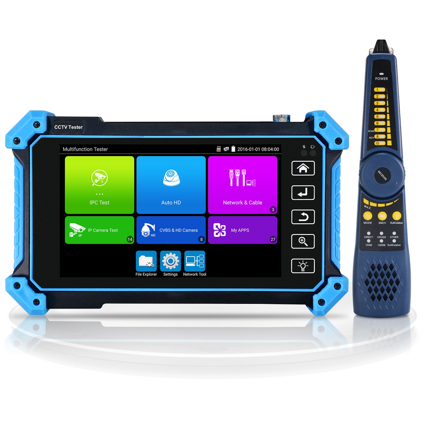 WANLUTECH CCTV Tester Essential Tool for Surveillance Camera Cable Network Testing IPC-5100C Plus