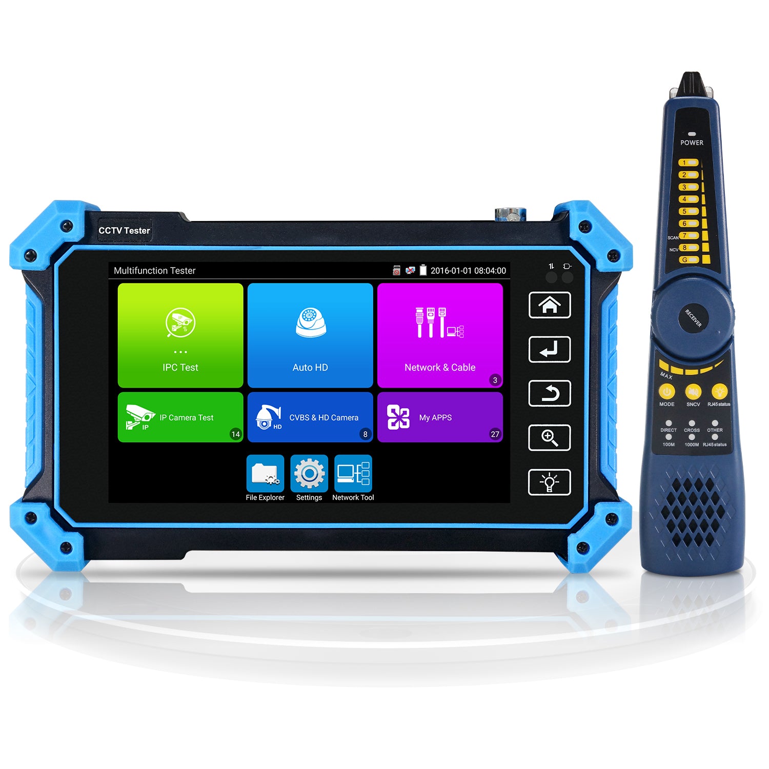 WANLUTECH CCTV Tester Essential Tool for Surveillance Camera Cable Network Testing IPC-5100C Plus