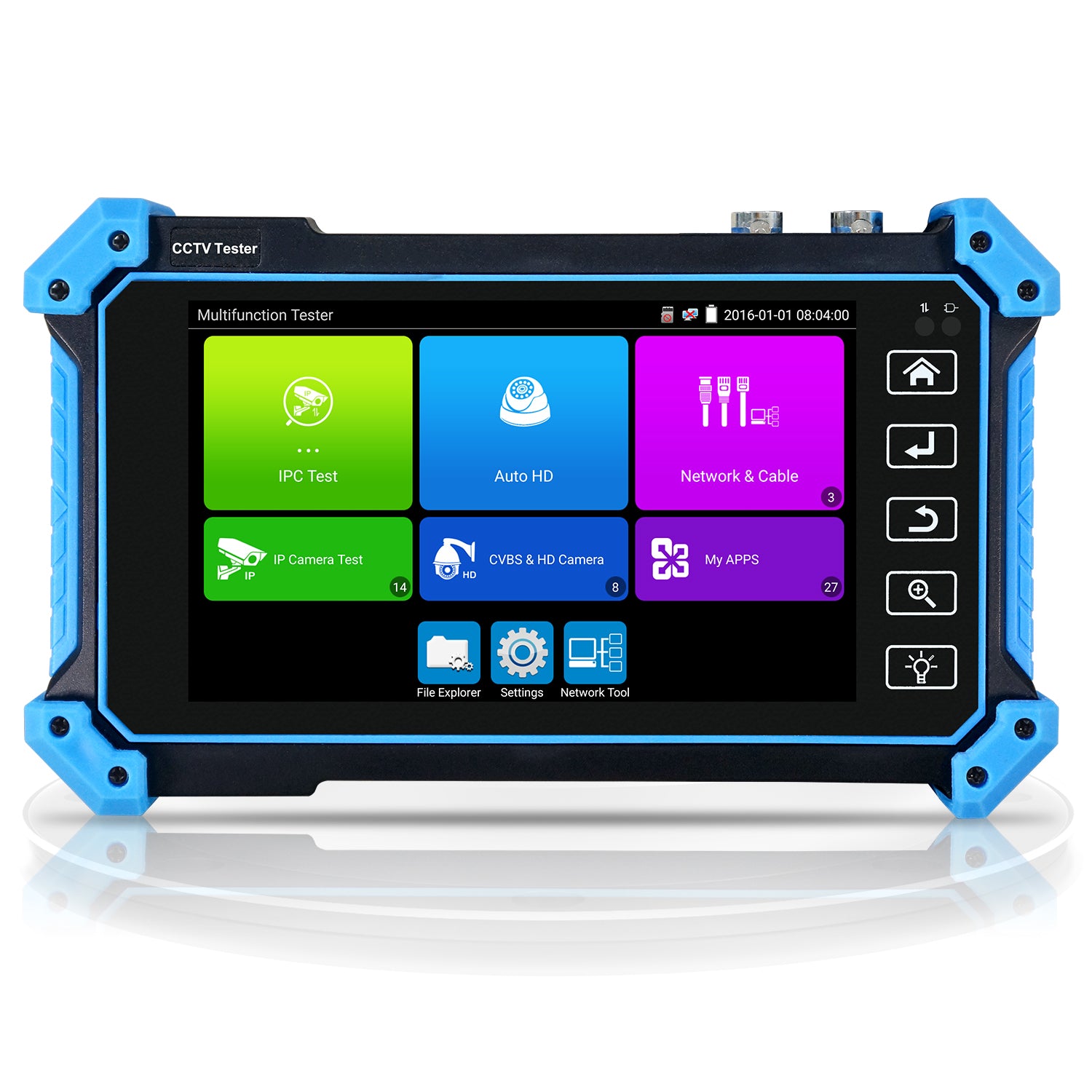 WANLUTECH CCTV Tester Essential Tool for Surveillance Camera Cable Network Testing IPC-5200 Plus