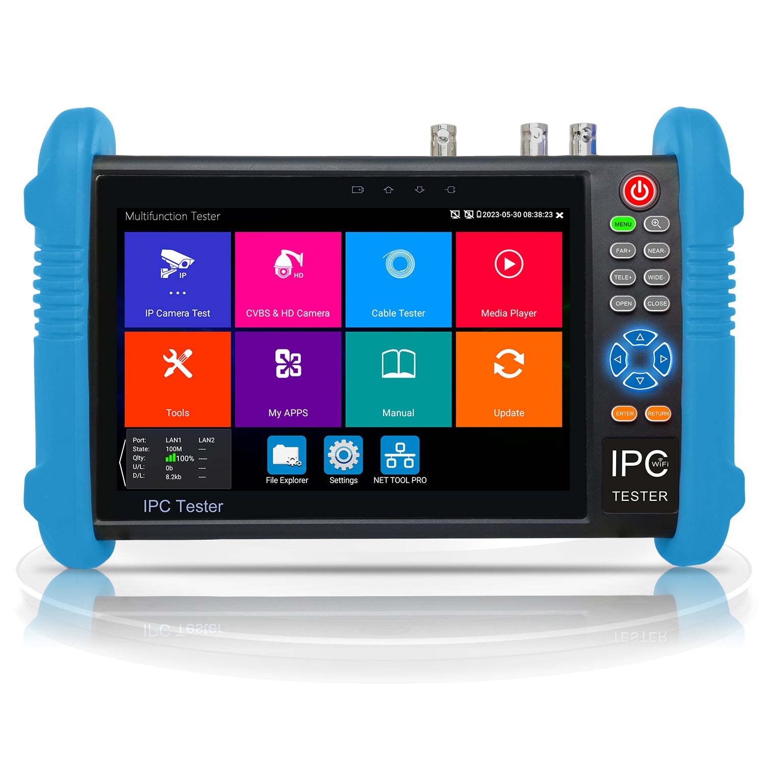 WANLUTECH CCTV Tester Essential Tool for Surveillance Camera Cable Network Testing IPC-9800ADHS Pro
