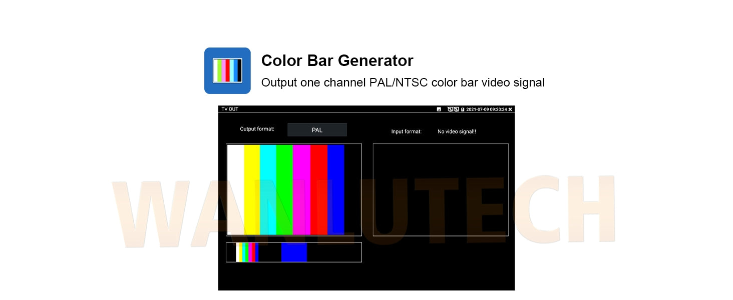 WANLUTECH CCTV Tester Essential Tool for Surveillance Camera Cable Network Testing IPC-9800CADHS Pro