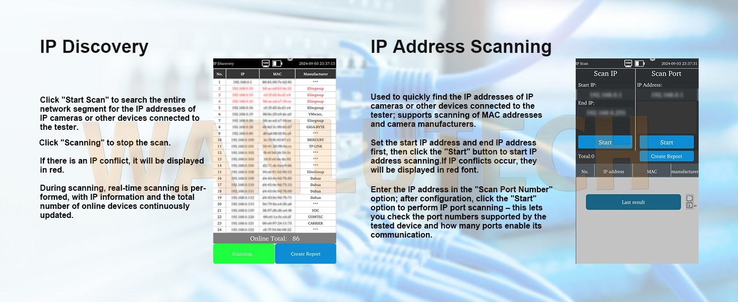 WANLUTECH Network Cable Tester, Digital Tone Generator with Probe Support Digital Multimeter Optical Power Meter Visual Fault Locator Network Test PoE Test Cable Continuity Testing (LT-600M)