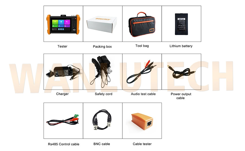 WANLUTECH CCTV Tester Essential Tool for Surveillance Camera Cable Network Testing K15-CLMOVTADHSEF
