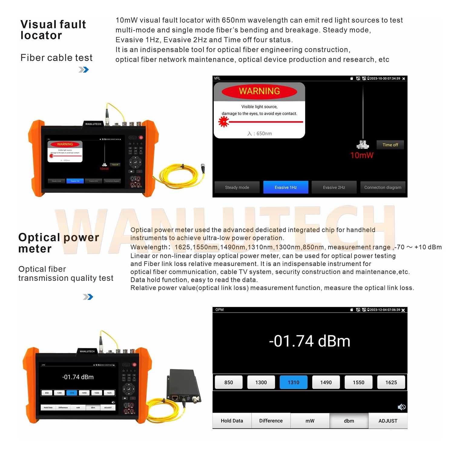 WANLUTECH CCTV Tester Essential Tool for Surveillance Camera Cable Network Testing K15-CLMOVTADHSEF