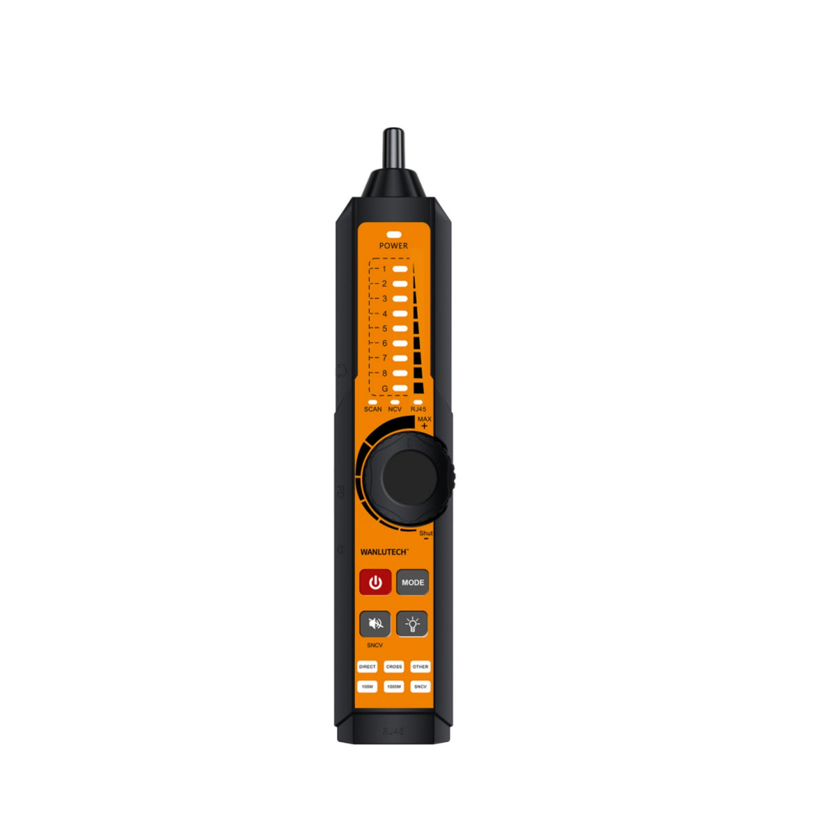 WANLUTECH LT-300 Series Digital Cable Tracer, Rechargeable Tone Generator & Probe with Wiremap, Length & PoE Test