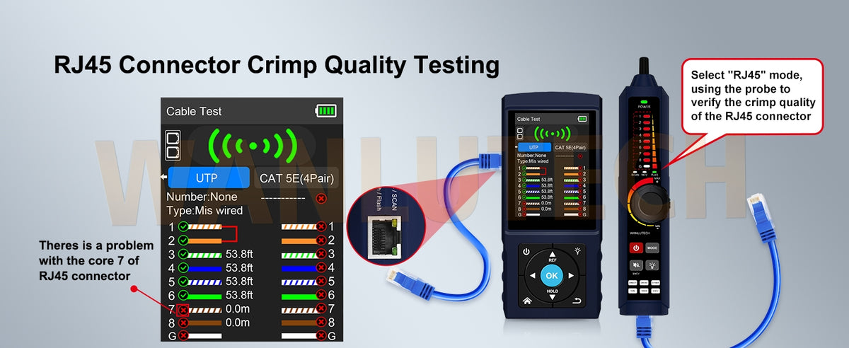 Rechargeable Network Cable Tester LT-500S_