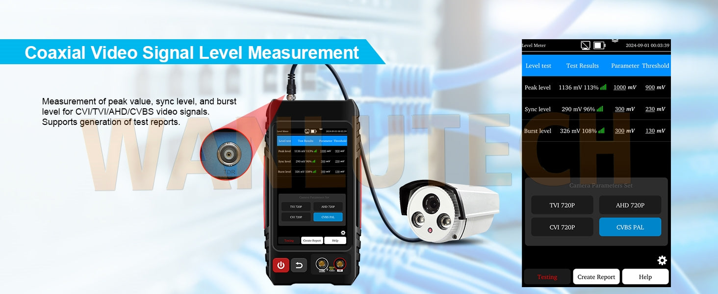 WANLUTECH All-in-One Network Cable Tester Support DMM OPM VFL TDR Cable Tester Level Meter Wire Map Continuity Test Cable Tracer PoE Check(LT-600T)