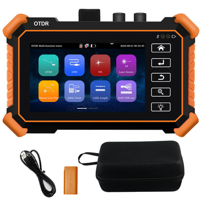 WANLUTECH OTDR Optical Power Meter Visual Fault Locator Optical Loss Test Event Map Essential Tool for Fiber Cable Network Testing MOT-31