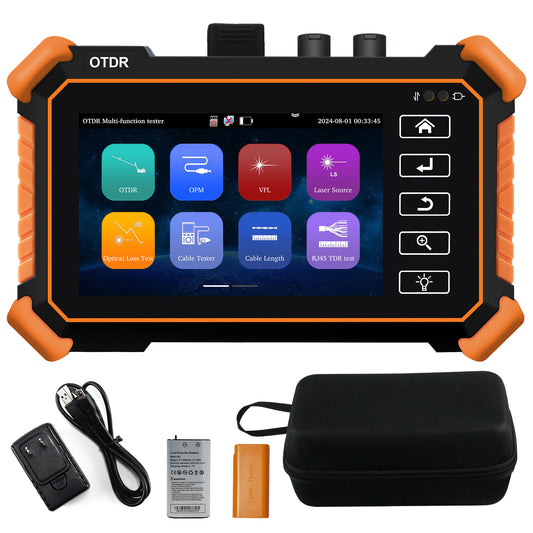 WANLUTECH OTDR Tester Optical Power Meter Visual Fault Locator Optical Loss Test Event map Essential Tool for Fiber Optical Cable Network Testing Ethernet Cable Testing MOT-31