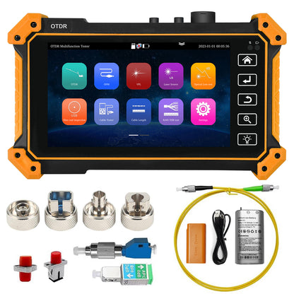 WANLUTECH OTDR Optical Power Meter Visual Fault Locator Optical Loss Test Event Map Essential Tool for Fiber Cable Network Testing MOT-51