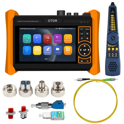 WANLUTECH OTDR Optical Power Meter Visual Fault Locator Optical Loss Test Event Map Essential Tool for Fiber Cable Network Testing MOT-65 