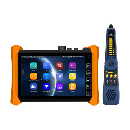 WANLUTECH OTDR Optical Power Meter Visual Fault Locator Optical Loss Test Event Map Essential Tool for Fiber Cable Network Testing MOT-73