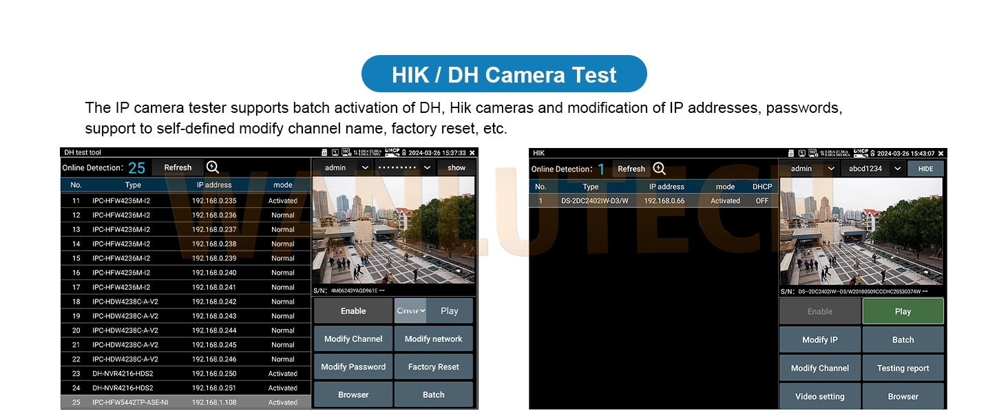 WANLUTECH OTDR CCTV Tester Essential Tool for Surveillance Camera Fiber Cable Network Testing MT-8000