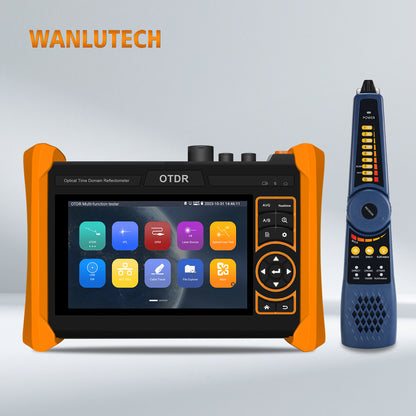 WANLUTECH OTDR Optical Power Meter Visual Fault Locator Optical Loss Test Event Map Essential Tool for Fiber Cable Network Testing MOT-65 