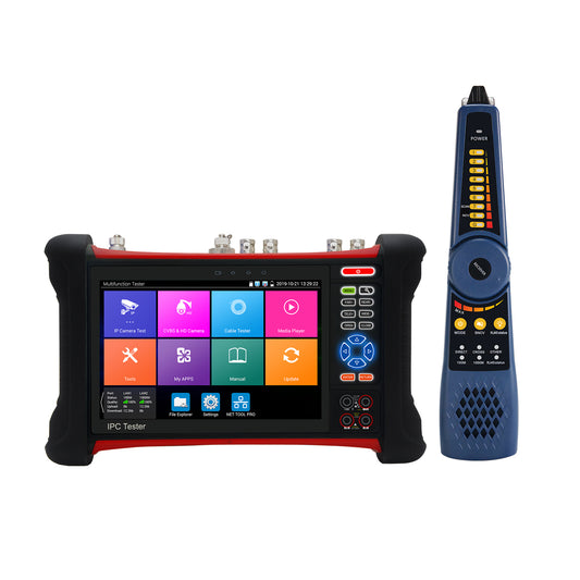 WANLUTECH CCTV Tester Essential Tool for Surveillance Camera Cable Network Testing X7-MOVTADHS Pro